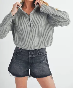 Aemi   Co - Debbie Half-Zip Sweater