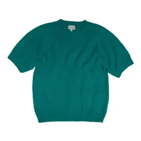 Bouclé Yarn Stocking Stitch Raglan Crewneck T Sweater