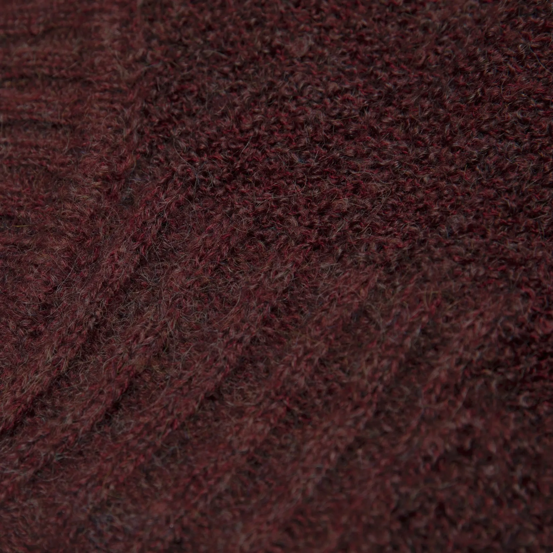 Bouclé Yarn Structured Shoulder V Neck Pullover