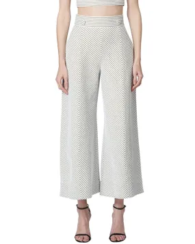 Carolina Herrera Wide Leg Cropped Pant