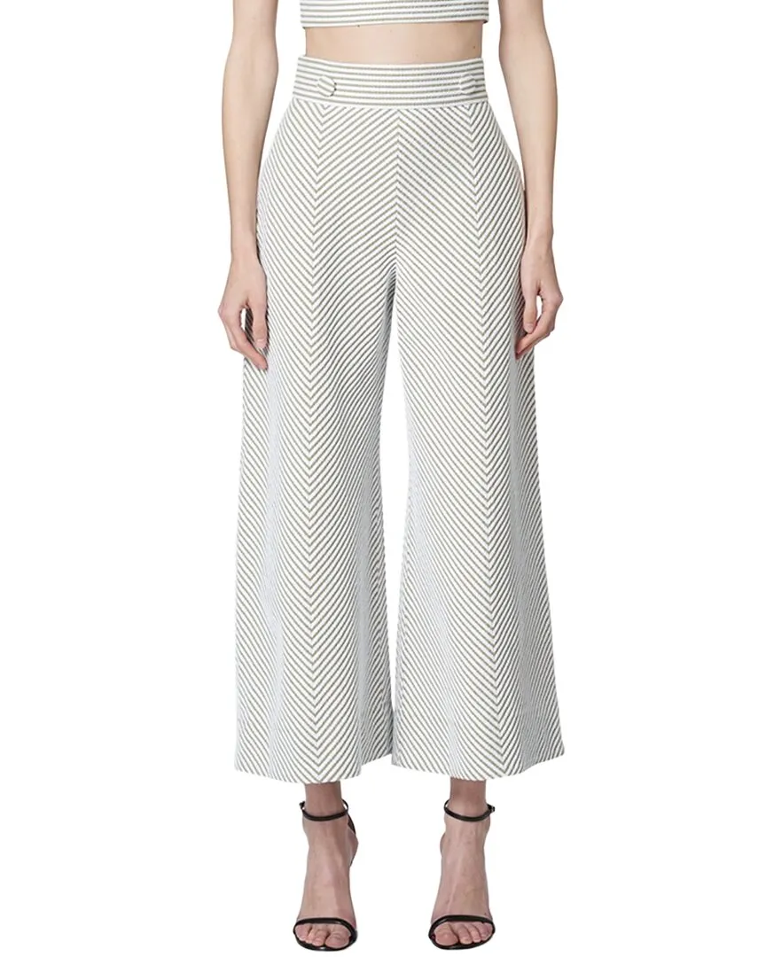 Carolina Herrera Wide Leg Cropped Pant
