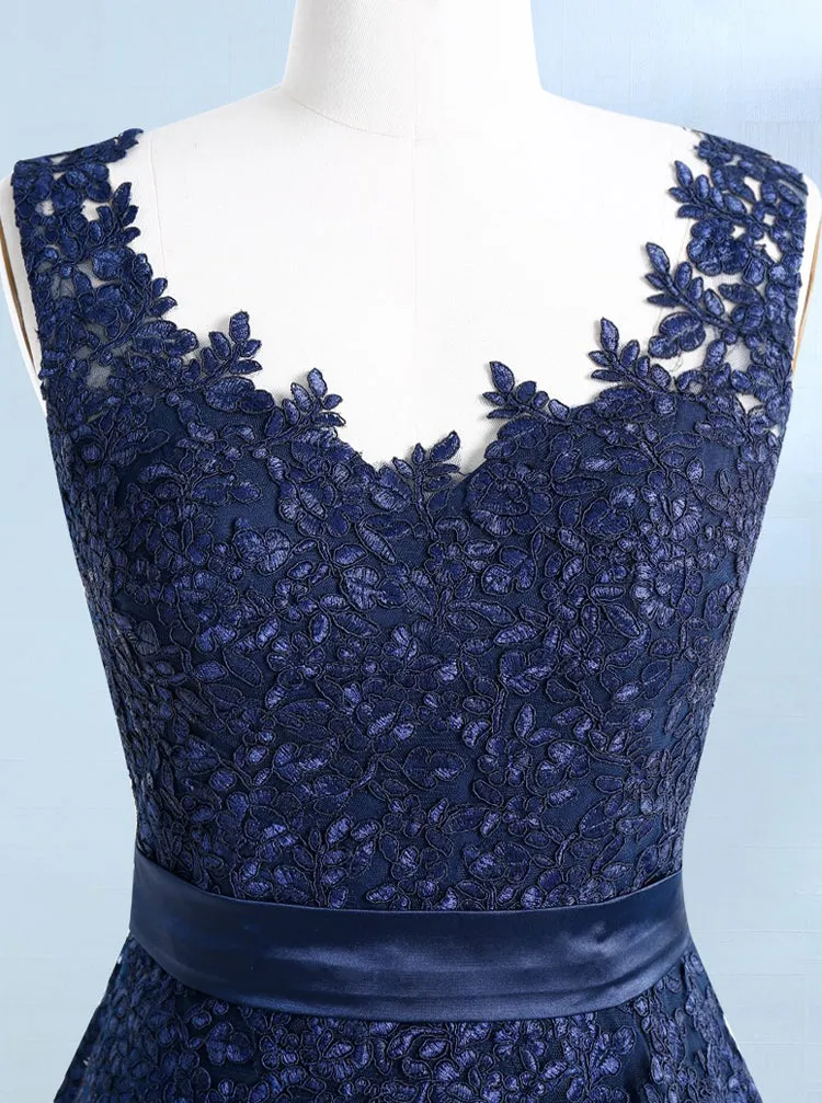 Dark Navy Prom Dresses,Elegant Prom Dress,Mother of the Bride Dresses,Wedding Guest Dress,PD00208