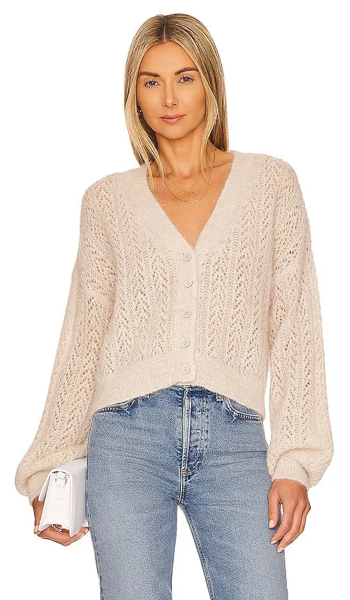 Free People Ameila Cardi in Cream