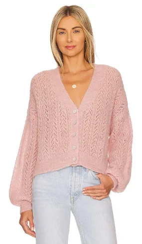 Free People Ameila Cardi in Pink