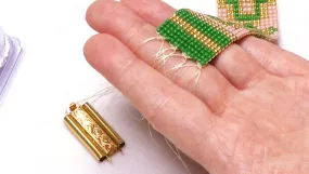 How to Add a Beadslide Clasp to Loom Work