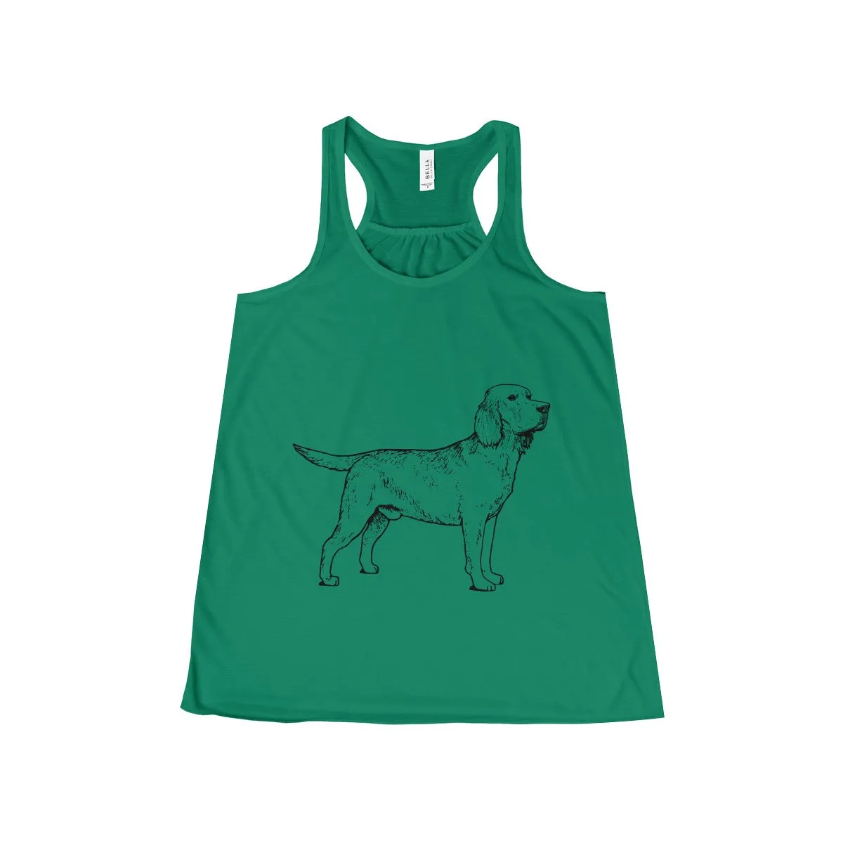 Labrador Retriever Tank Tops for Women, Flowy Racerback Tank