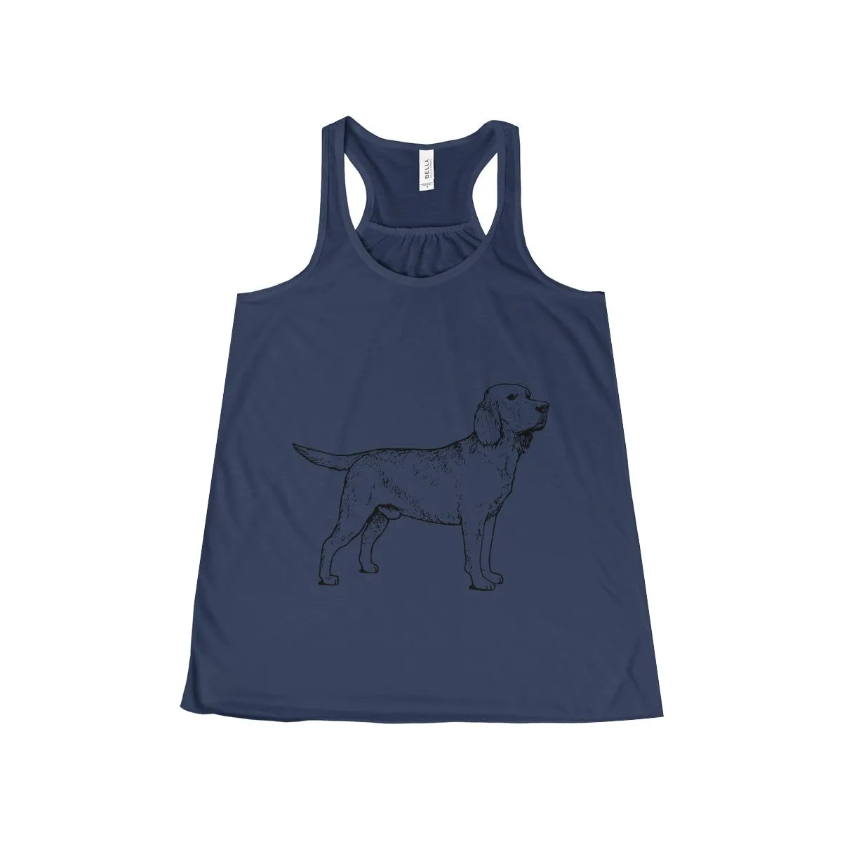 Labrador Retriever Tank Tops for Women, Flowy Racerback Tank