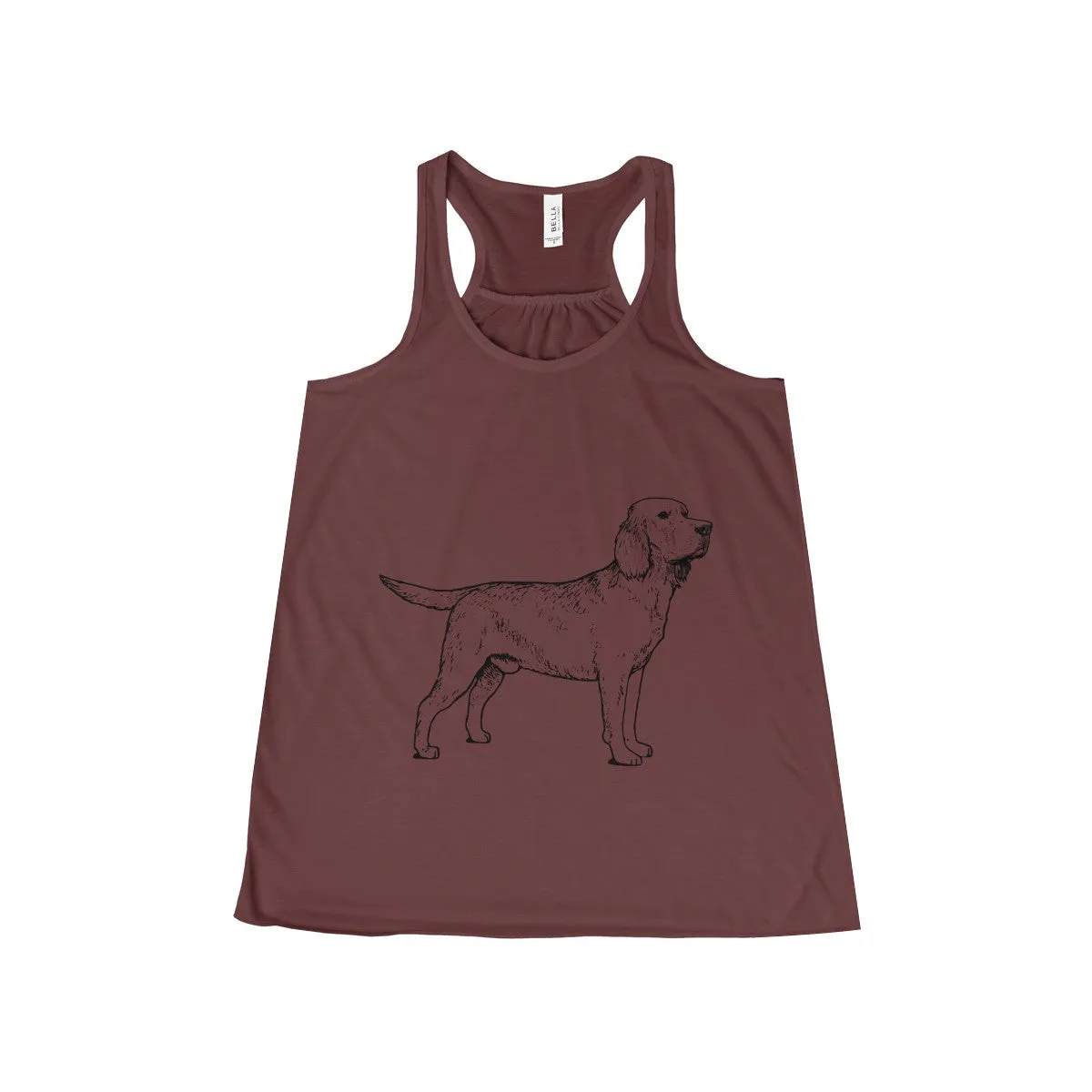 Labrador Retriever Tank Tops for Women, Flowy Racerback Tank
