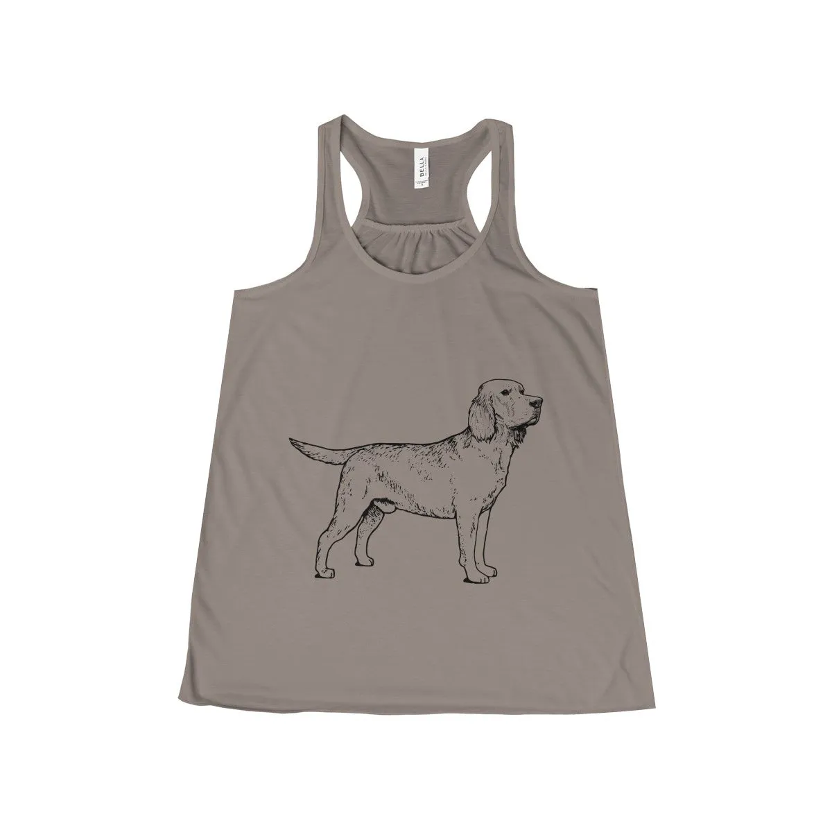 Labrador Retriever Tank Tops for Women, Flowy Racerback Tank