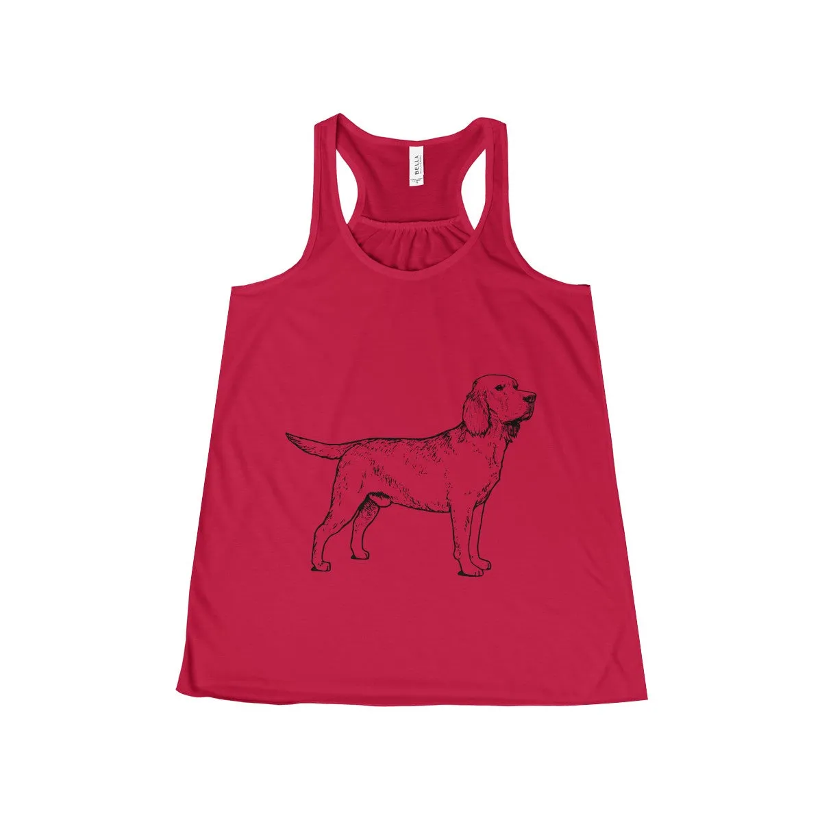 Labrador Retriever Tank Tops for Women, Flowy Racerback Tank