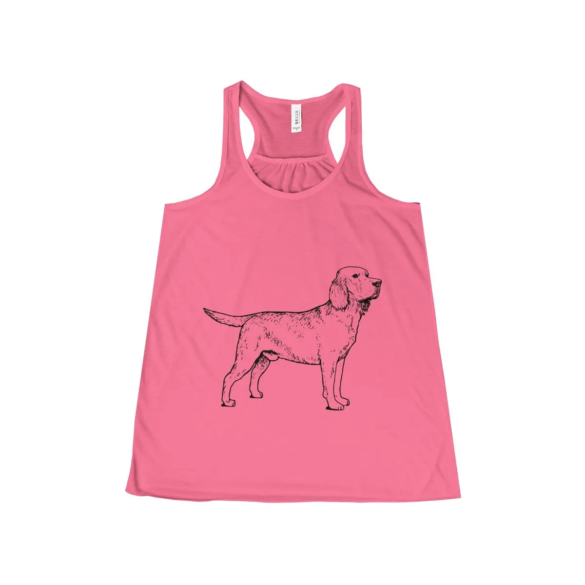 Labrador Retriever Tank Tops for Women, Flowy Racerback Tank
