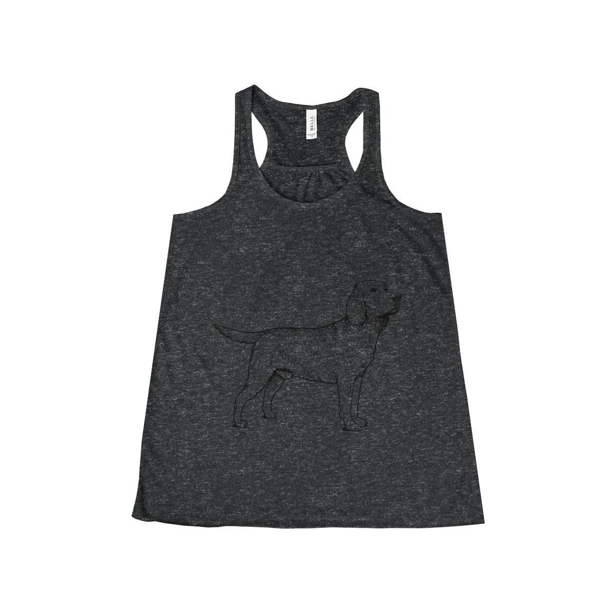 Labrador Retriever Tank Tops for Women, Flowy Racerback Tank