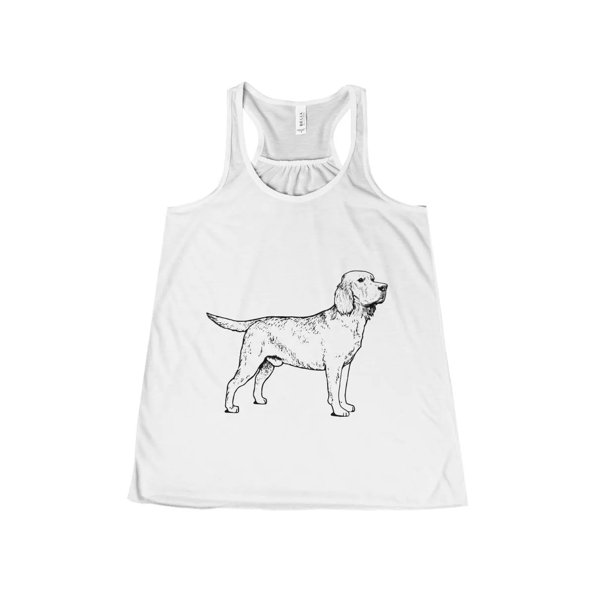 Labrador Retriever Tank Tops for Women, Flowy Racerback Tank