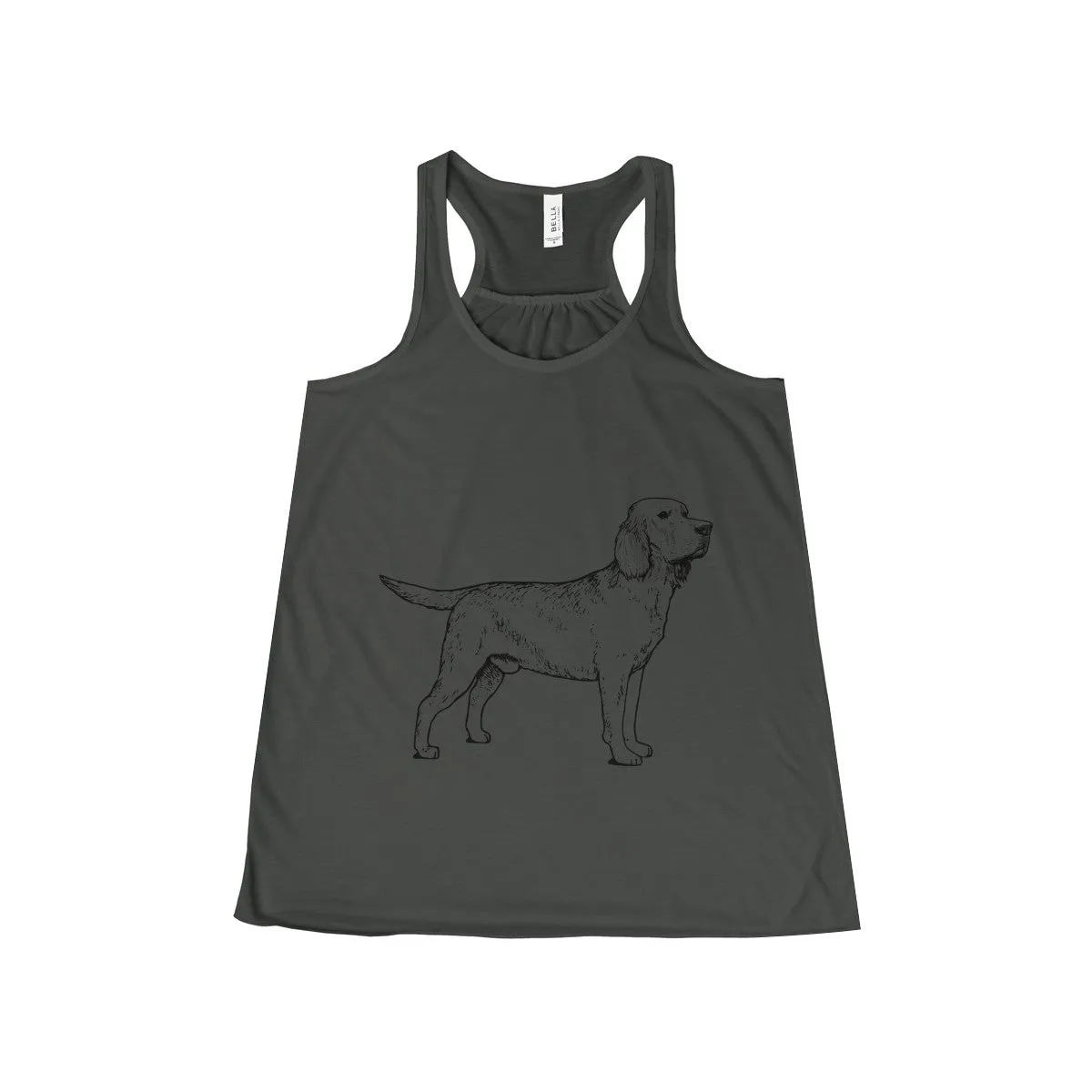 Labrador Retriever Tank Tops for Women, Flowy Racerback Tank