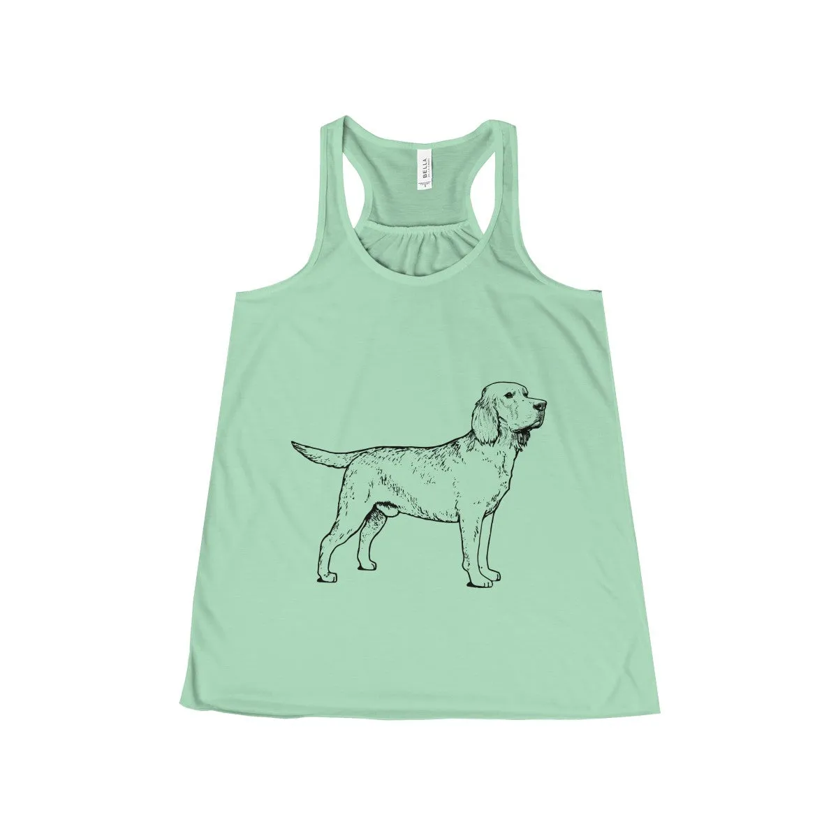 Labrador Retriever Tank Tops for Women, Flowy Racerback Tank