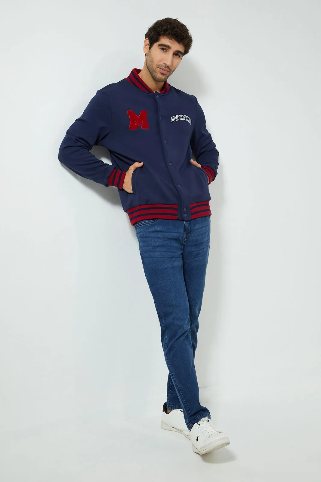 Navy Bomber Jacket