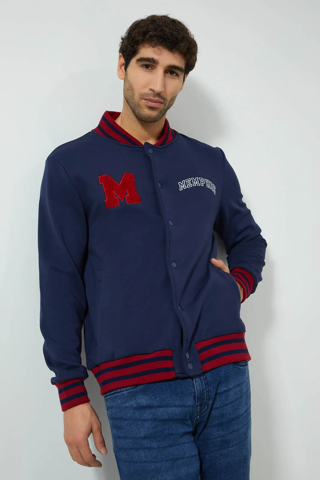 Navy Bomber Jacket