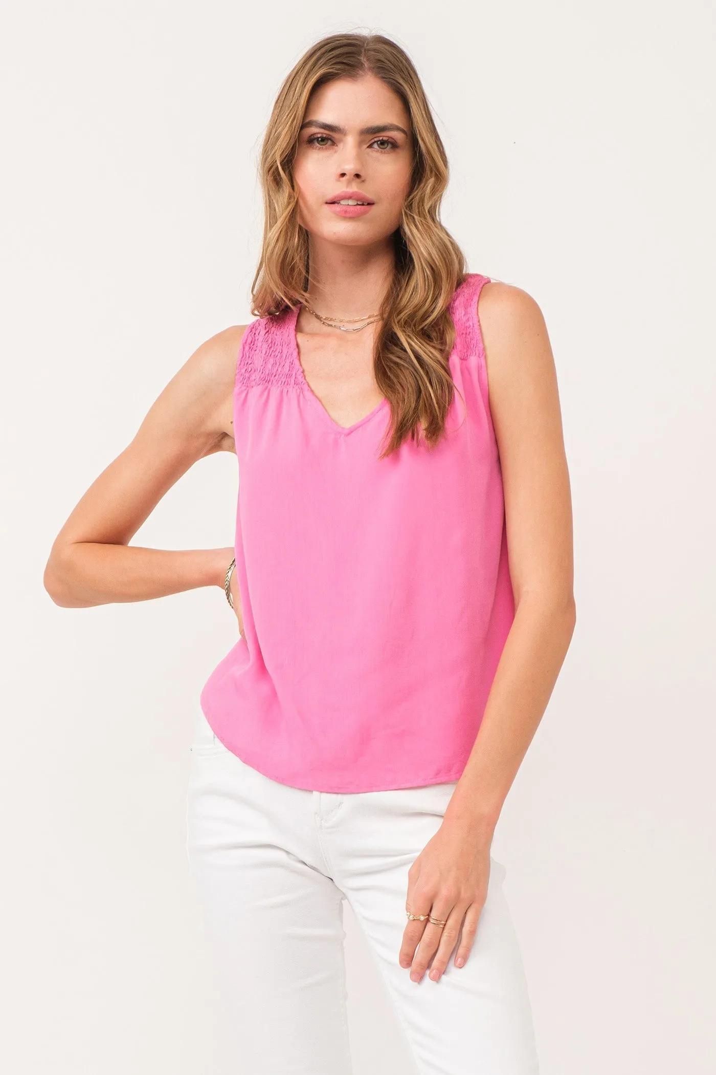 Paige Ruched Detail Tank - FINAL SALE
