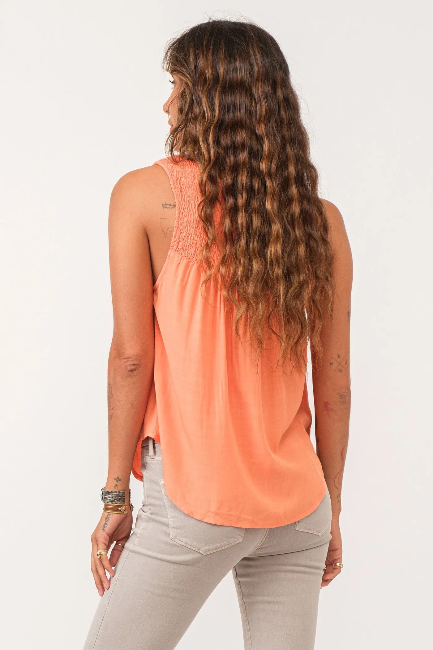 Paige Ruched Detail Tank - FINAL SALE