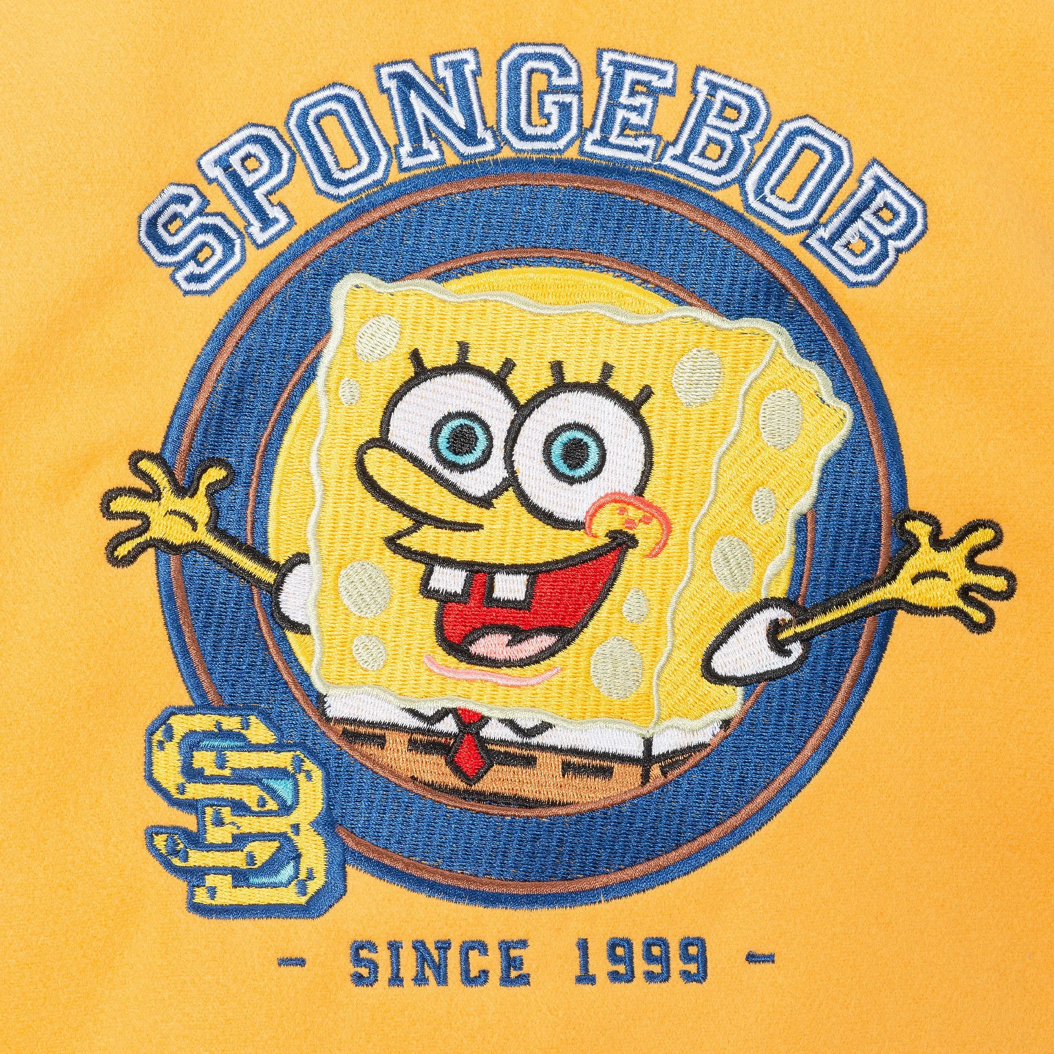 SpongeBob SquarePants™ x Andy & Evan® | Kids (2-12) Patchwork Color-Blocked Varsity Jacket