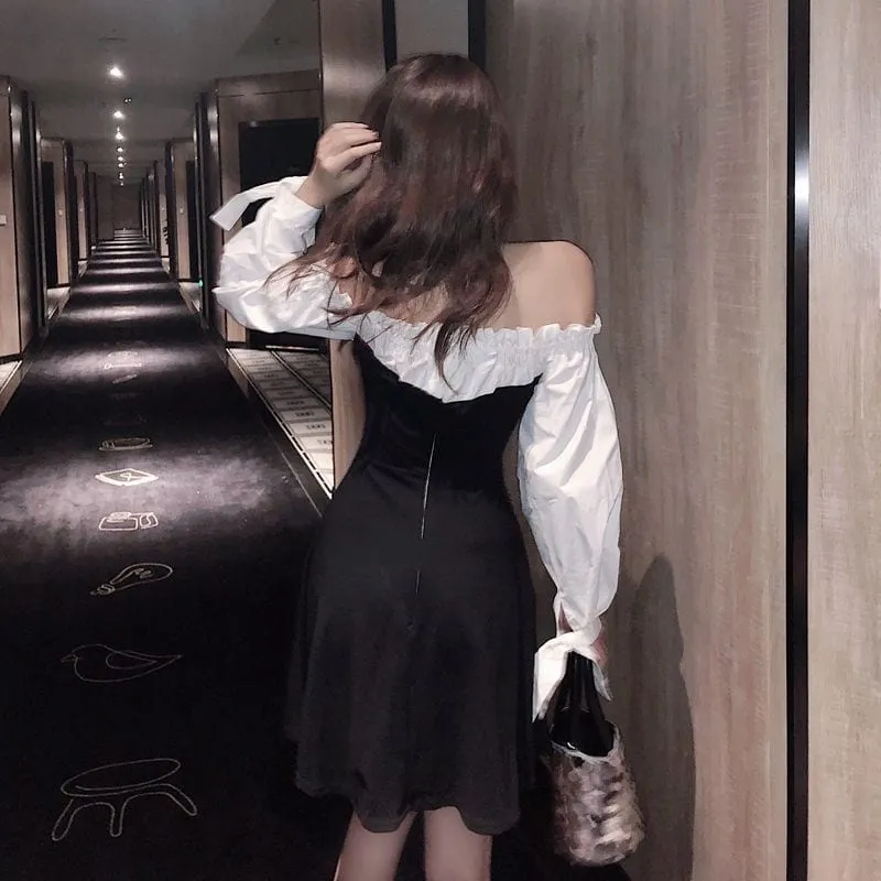 Summer A-Line Puff Sleeve Dress