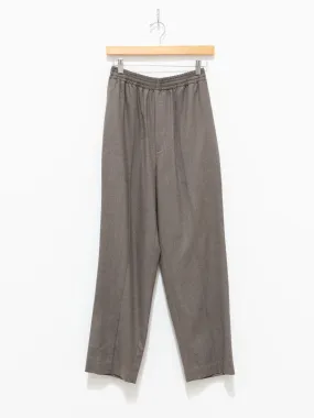 Super Light Wool Easy Slacks - Top Brown