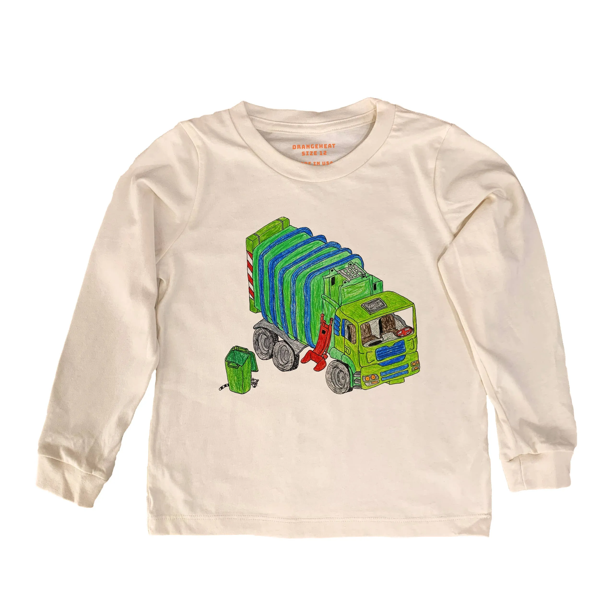 Trash Truck:Natural Organic Long Sleeve